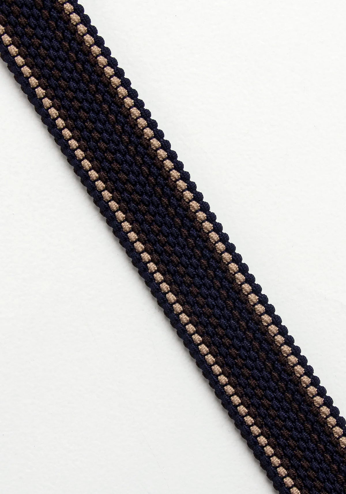 Cinturón Reversible Elástico Chocolate - Color Block Kaki Azul